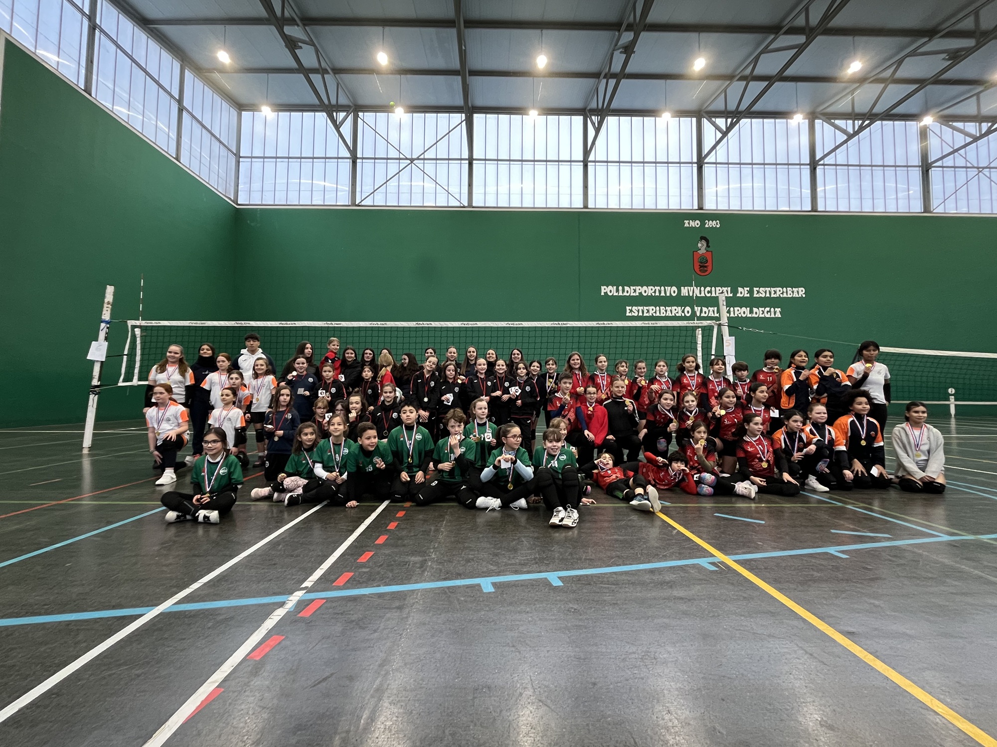 Gran jornada de minivoley celebrada en Zubiri